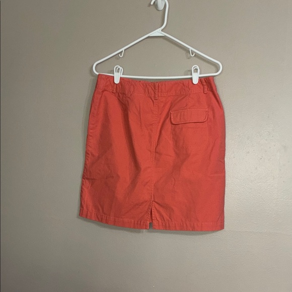 Salmon Colored Eddie Bauer Denim Skirt Size 8 - Picture 2 of 5